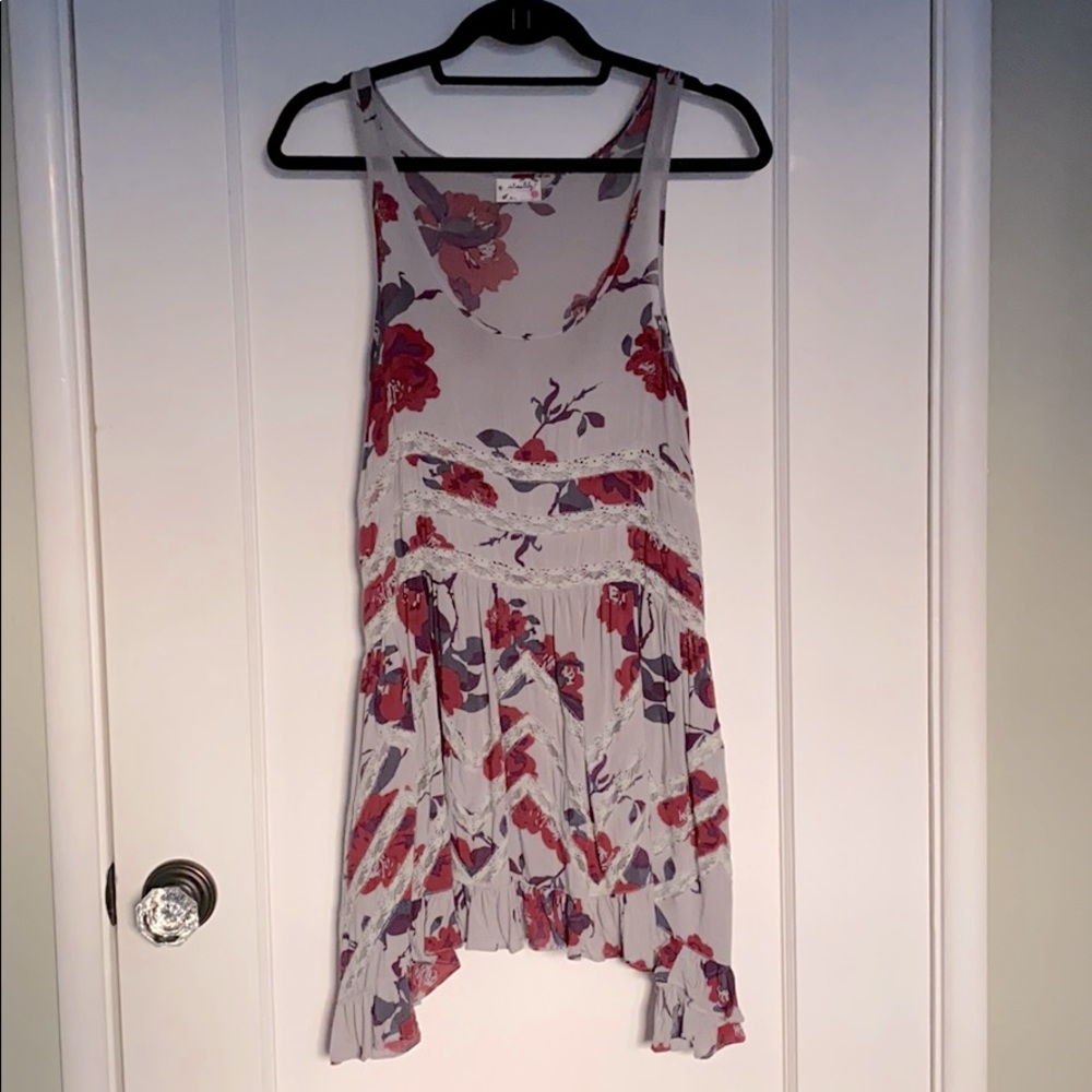 Voile and Lace Trapeze Slip